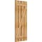 Ekena Millwork Spaced Board-n-Batten Shutters w/Z-Bar, Rough Sawn Western Red Cedar, 23W x 54H, PR RBS06Z23X054RWR - alternate 3